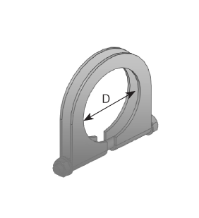 Pieza de fijación, sistema de escape DINEX 28853