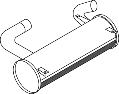 Silenciador central/posterior DINEX 50377