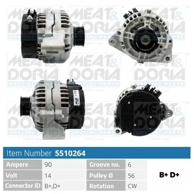 Alternador Citroën XANTIA · Citroën ZX · Citroën EVASION MPV