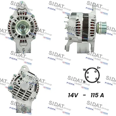 Alternador SIDAT A12MH0322