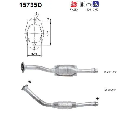 Catalizador Peugeot 306 Hatchback · Peugeot 306 · Peugeot 306 Break