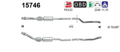 Catalizador Citroën C5 I · Citroën C5 I Break