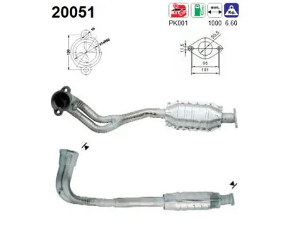 Catalizador Ford ESCORT V · Ford ORION III · Ford ESCORT V Turnier