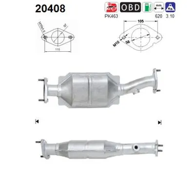 Catalizador Ford MONDEO III Saloon · Ford MONDEO III · Ford MONDEO III Turnier