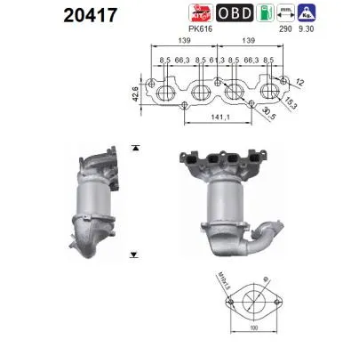 Catalizador Ford FIESTA V · Ford FUSION
