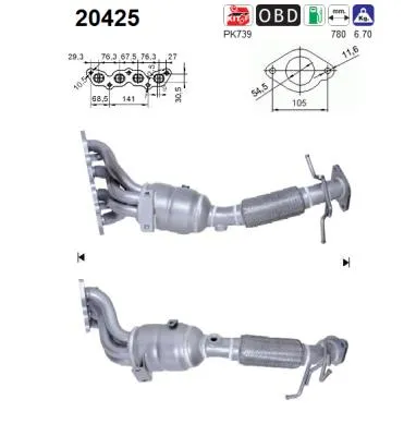 Catalizador Ford FOCUS C-MAX · Ford FOCUS II · Ford FOCUS II Turnier