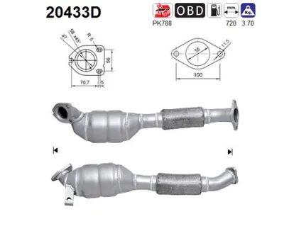 Catalizador Ford TOURNEO CONNECT · Ford TRANSIT CONNECT
