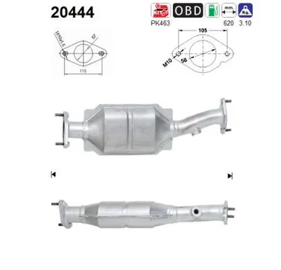 Catalizador Ford MONDEO III Saloon · Ford MONDEO III · Ford MONDEO III Turnier