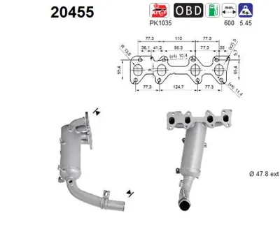 Catalizador Fiat 500 · Ford KA · Fiat 500 C