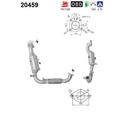 Catalizador Ford FOCUS III · Ford FOCUS III Turnier · Ford FOCUS III Saloon