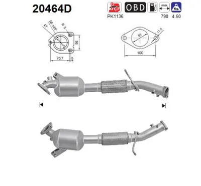 Catalizador Ford TOURNEO CONNECT · Ford TRANSIT CONNECT