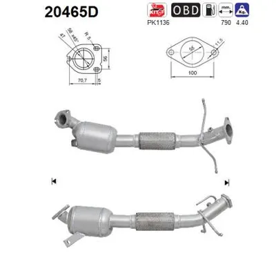 Catalizador Ford TOURNEO CONNECT · Ford TRANSIT CONNECT