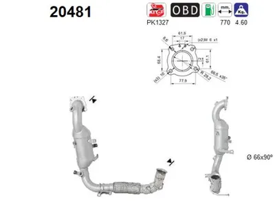 Catalizador Ford ECOSPORT · Ford FIESTA VII · Ford FIESTA VII Van