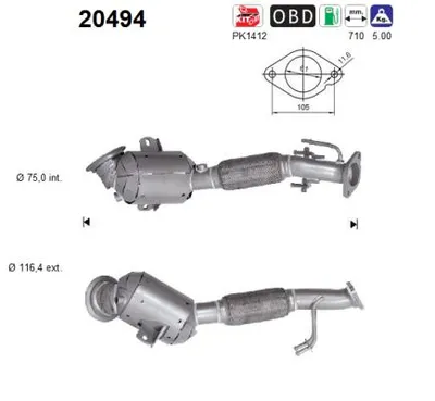 Catalizador Ford FOCUS IV · Ford FOCUS IV Turnier · Ford FOCUS IV Saloon