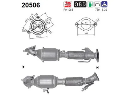Catalizador Ford C-MAX II · Ford GRAND C-MAX · Ford C-MAX II Van