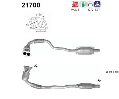Catalizador Opel ASTRA G Hatchback · Opel ASTRA G Estate · Opel ASTRA G Saloon