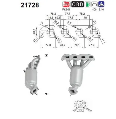 Catalizador Vauxhall CORSA Mk II · Opel ASTRA H Estate · Opel AGILA