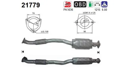 Catalizador Opel ZAFIRA A MPV · Opel ASTRA G Convertible · Vauxhall ZAFIRA A