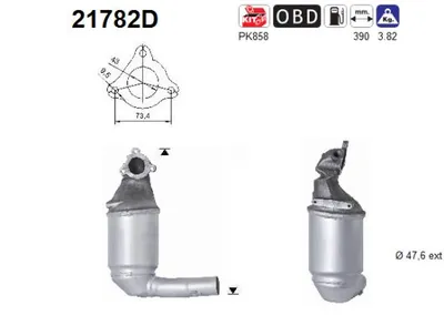 Catalizador Opel CORSA D Hatchback Van · Opel ASTRA H · Vauxhall ASTRA Mk V