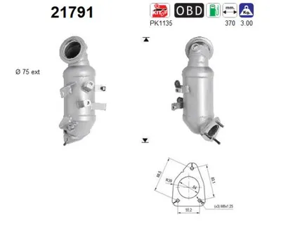 Catalizador Opel ASTRA J Sports Tourer · Vauxhall ASTRA Mk VI Estate · Opel ASTRA J