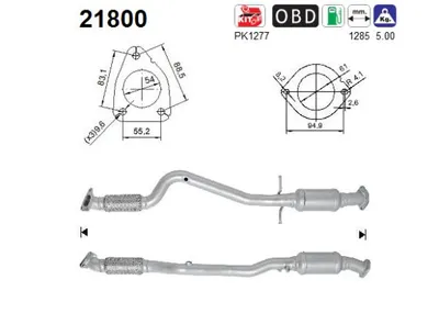 Catalizador Opel ASTRA J Sports Tourer · Vauxhall ASTRA Mk VI Estate · Opel ASTRA J