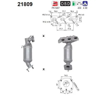 Catalizador Opel CORSA D · Opel CORSA D Hatchback Van · Vauxhall CORSA Mk III