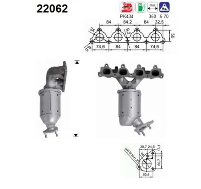Catalizador Honda CIVIC VI Fastback · Honda CIVIC VI Aerodeck · Honda CIVIC VI Hatchback