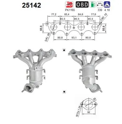 Catalizador Kia CEE'D SW · Kia CEE'D Hatchback · Kia PRO CEE'D