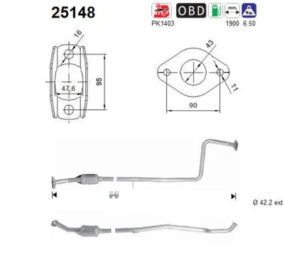 Catalizador Mazda 2