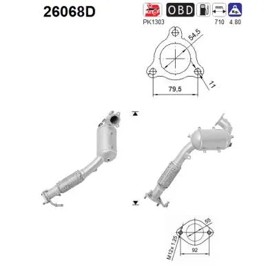 Catalizador Mitsubishi ASX · Mitsubishi OUTLANDER II · Mitsubishi ASX Van