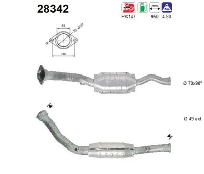 Catalizador Peugeot 205 I Convertible · Peugeot 205 II · Peugeot 309 I