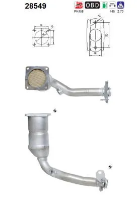 Catalizador Peugeot 206 Hatchback · Peugeot 206 SW · Peugeot 206 Saloon