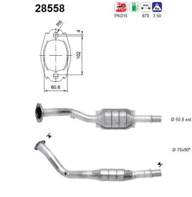 Catalizador Peugeot 306 Hatchback · Peugeot 306 · Peugeot 306 Break