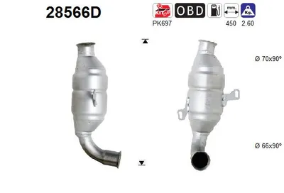 Catalizador Peugeot 206 Van · Peugeot 206 Hatchback · Peugeot 307