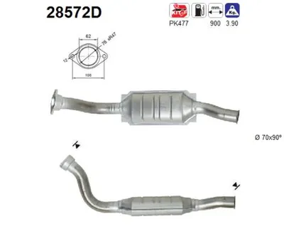 Catalizador Peugeot 806 · Citroën EVASION MPV · Fiat ULYSSE