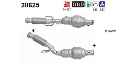 Catalizador Peugeot 206 CC · Peugeot 206 Hatchback · Peugeot 206 SW