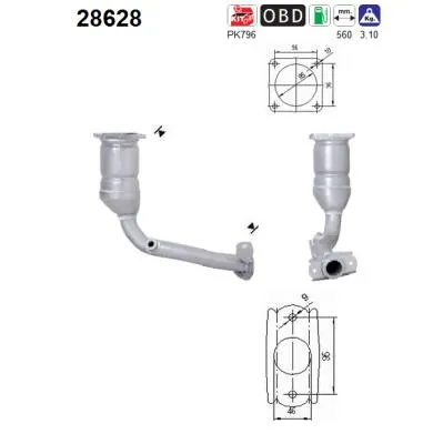 Catalizador Peugeot 206 Hatchback · Peugeot 206 SW · Peugeot 206 Saloon