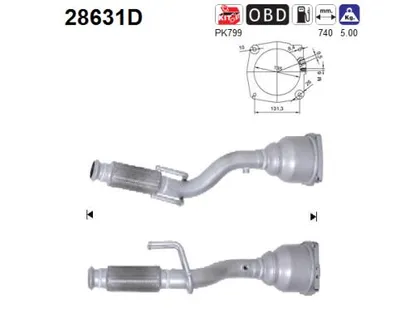 Catalizador Fiat SCUDO Bus · Fiat SCUDO Van · Citroën C8