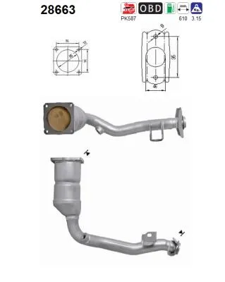 Catalizador Peugeot 207 Saloon · Peugeot 207 · Citroën C3 Pluriel