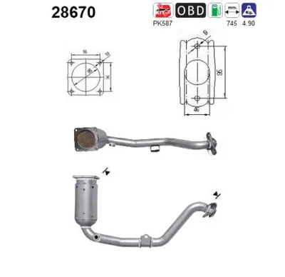 Catalizador Peugeot 307 · Peugeot 307 SW · Peugeot 307 Break