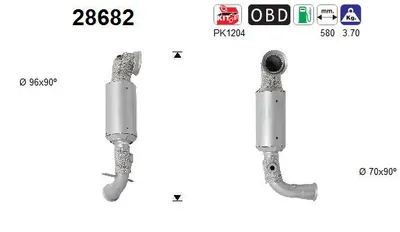 Catalizador Peugeot 308 SW II · Peugeot 308 II · Peugeot 208 I