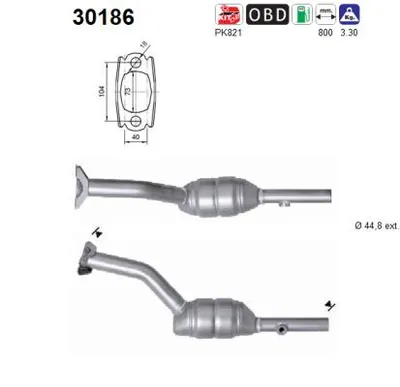 Catalizador Renault MODUS / GRAND MODUS · Renault CLIO III