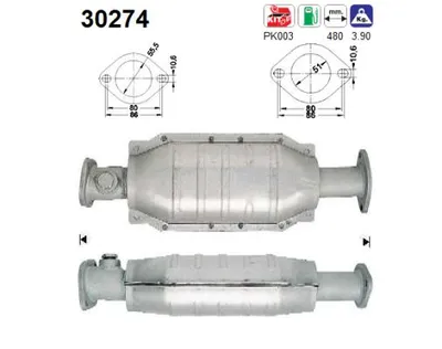 Catalizador Renault 19 I · Renault 19 II Chamade · Renault 19 II