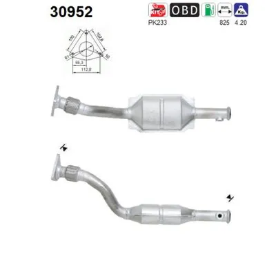 Catalizador Renault MEGANE I Grandtour · Renault MEGANE I Coach · Renault MEGANE I