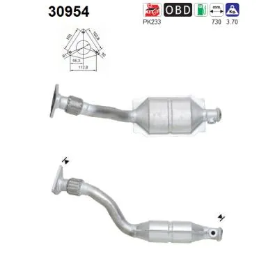 Catalizador Renault CLIO II · Renault KANGOO · Renault KANGOO Express