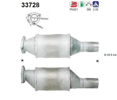 Catalizador Vw PASSAT B3/B4 · Vw GOLF III · Vw VENTO