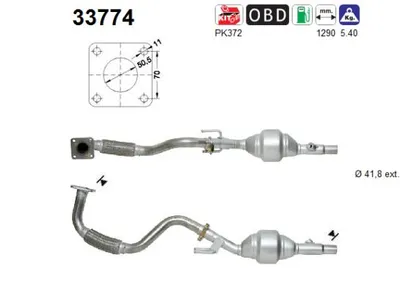 Catalizador Seat CORDOBA · Seat IBIZA II · Vw POLO III CLASSIC