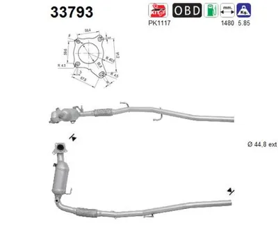 Catalizador Skoda ROOMSTER Praktik · Audi A1 Sportback · Vw POLO V