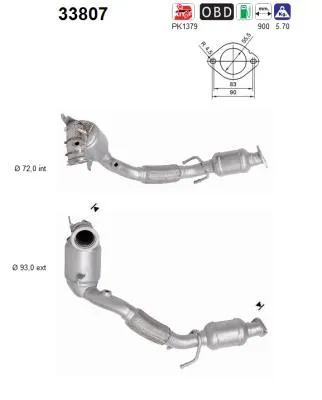 Catalizador Vw GOLF VII · Seat LEON · Seat LEON ST