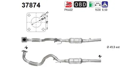 Catalizador Vw GOLF IV · Vw GOLF IV Variant · Vw BORA I